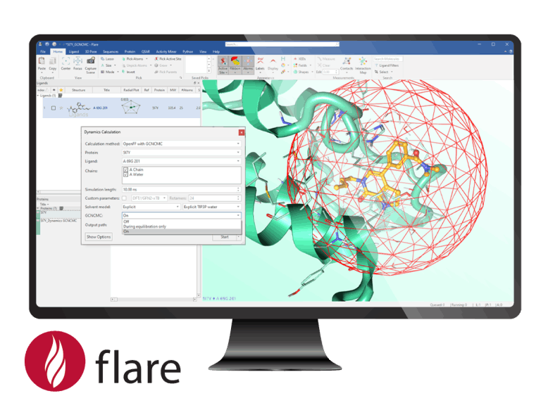 Cresset Flare SBDD & LBDD interface screenshot